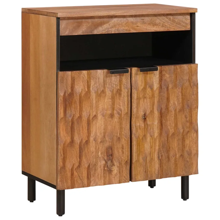 Buffet avec stockage Finition Acacia Brun 60 x 33 x 75 cm