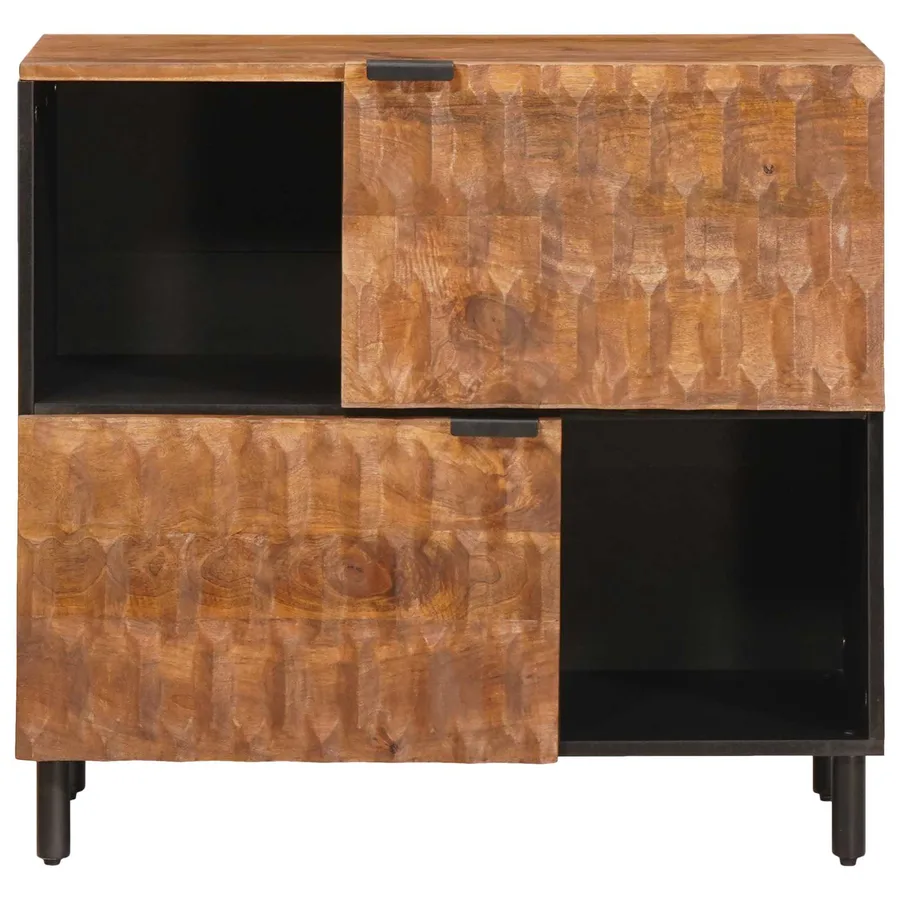 Buffet avec stockage Finition Acacia Brun 80 x 33 x 75 cm - 3