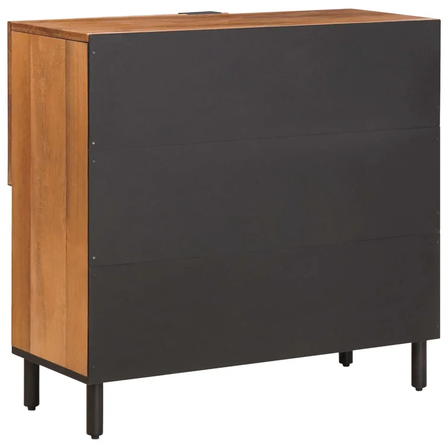 Buffet avec stockage Finition Acacia Brun 80 x 33 x 75 cm - 5