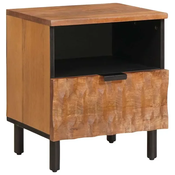 Cabinet de chevet Marron 40 x 33 x 46 cm Bois de mangue massif