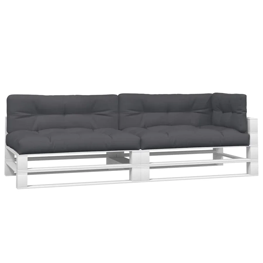 Coussins de palette lot de 5 anthracite tissu - 3