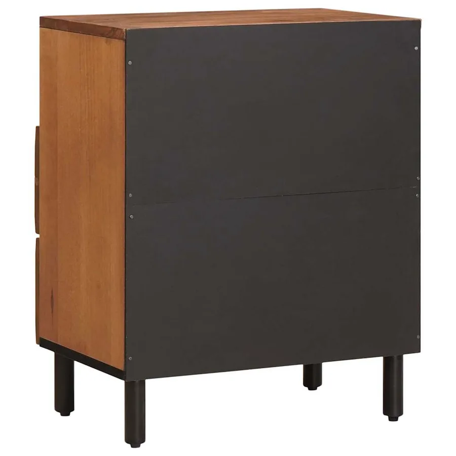 Cabinet de chevet Marron 50 x 33 x 62 cm Bois de mangue massif - 5