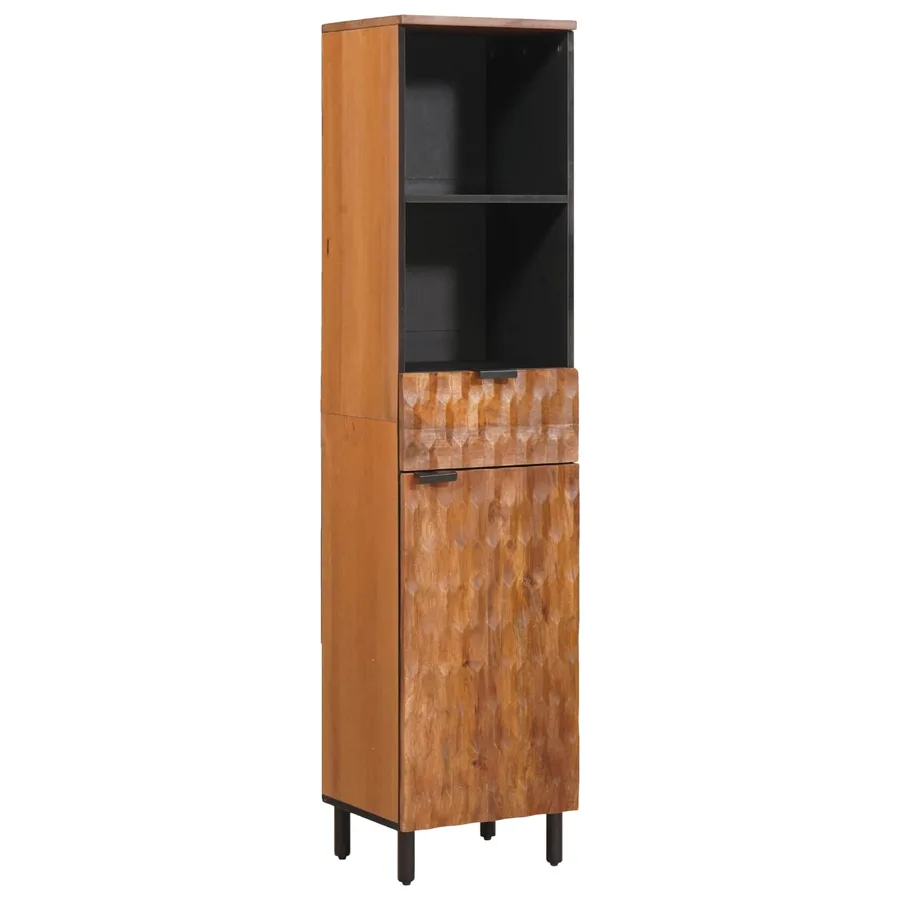 Ensembles de salle de bain 5 pcs Acacia Marron Winish - 5