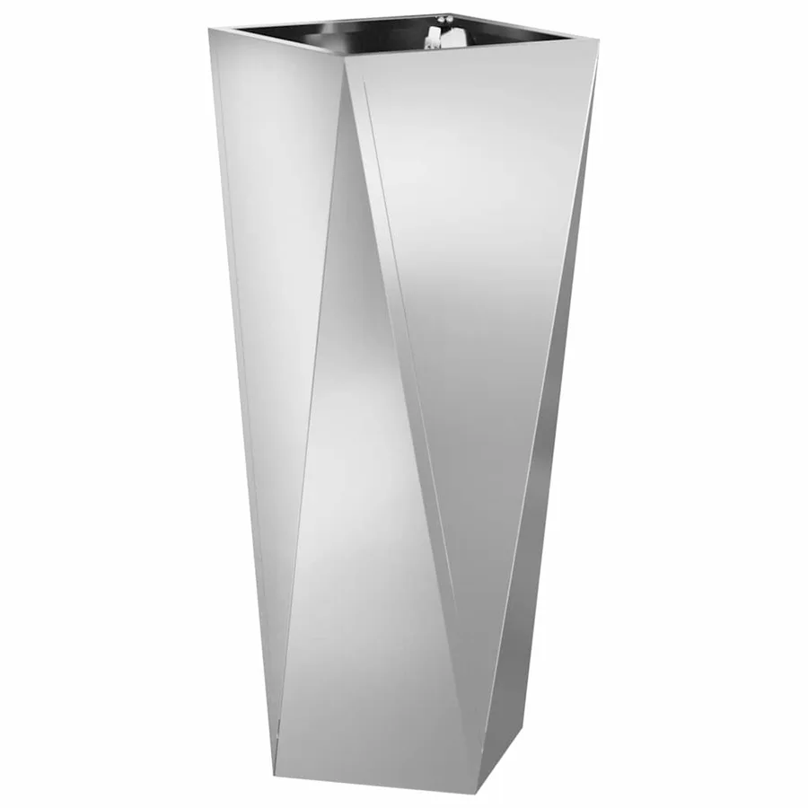 Jardinière 2 pc Argent 30 x 30 x 75 cm Acier galvanisé - 5