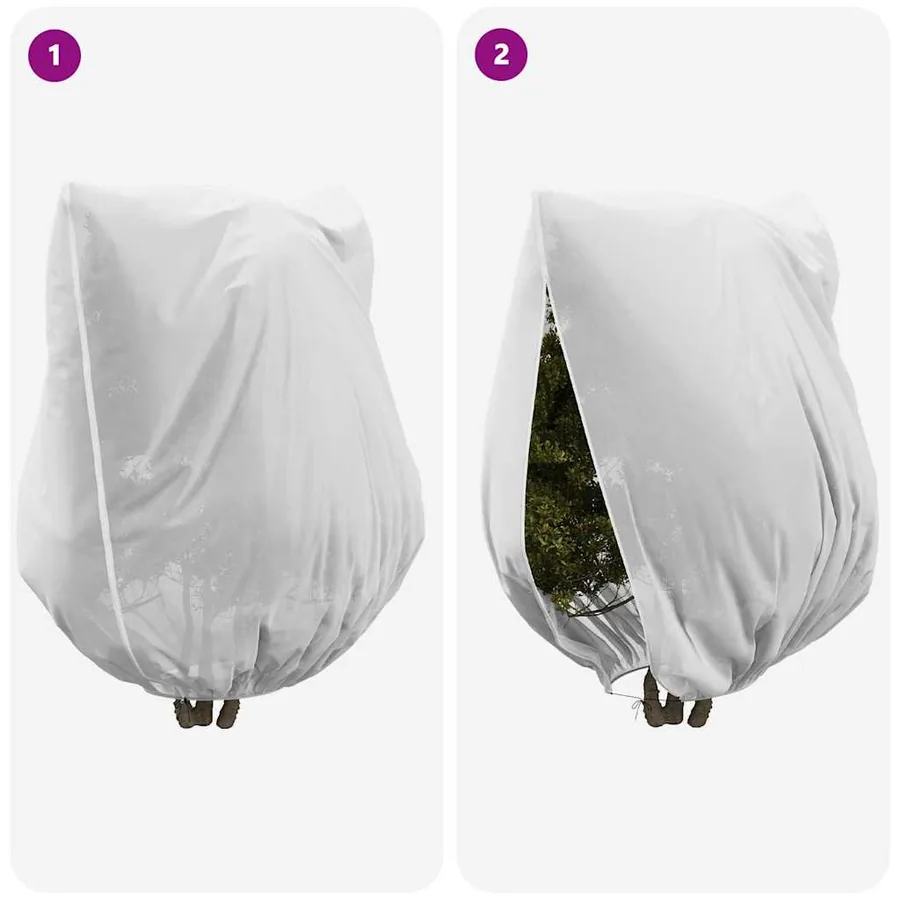 Couvercles de Fleece de Protection Anti-Gel pour Plantes 3 pcs - 9