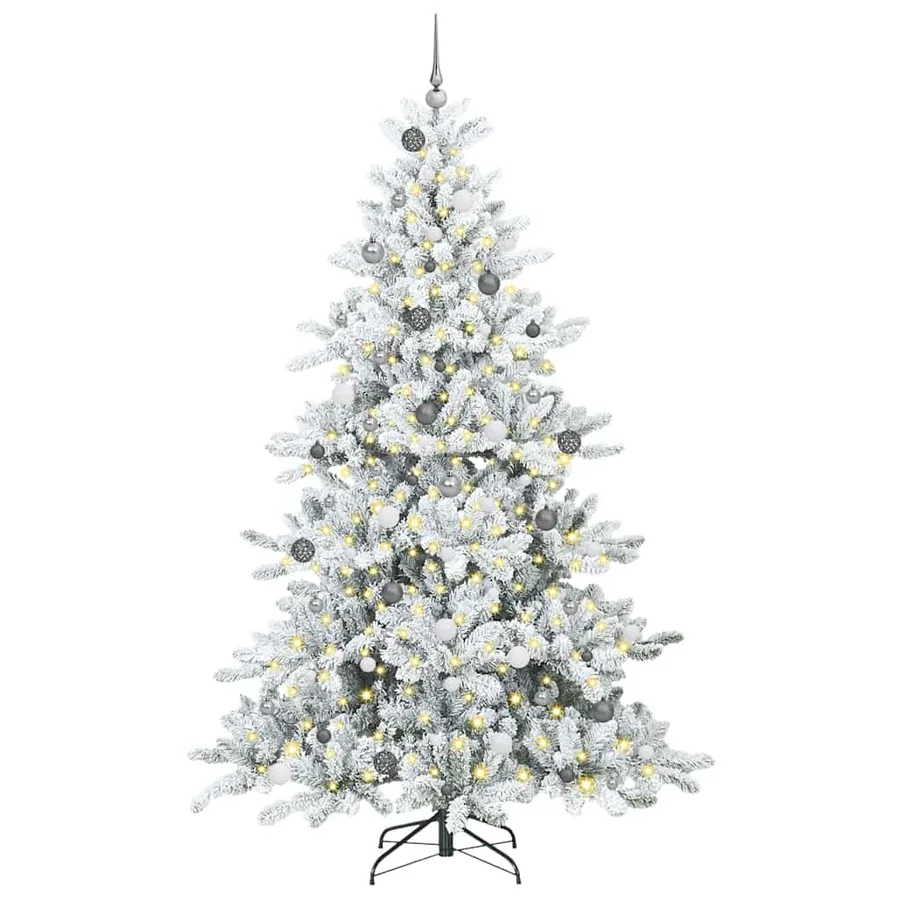 Sapin de Noël Artificiel à Branches Articulées Blanc 240 cm - 3
