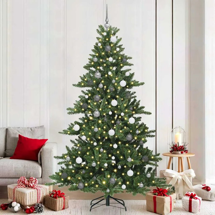 Sapin de Noël Artificiel à Branches Articulées Vert 210 cm