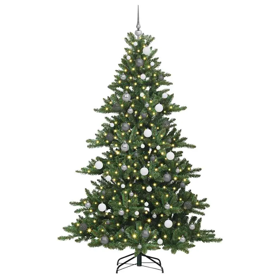 Sapin de Noël Artificiel à Branches Articulées Vert 210 cm - 3
