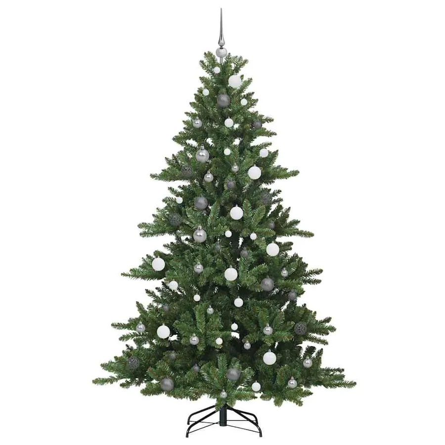 Sapin de Noël Artificiel à Branches Articulées Vert 210 cm - 4