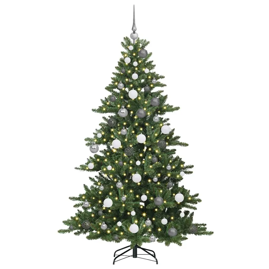 Sapin de Noël Artificiel à Branches Articulées Vert 180 cm - 3