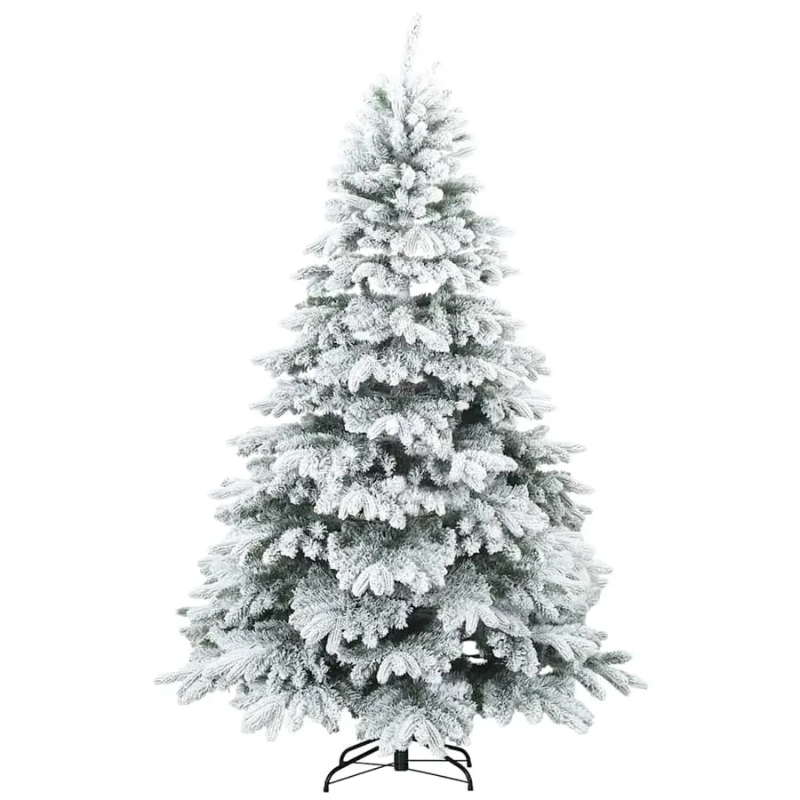 Sapin de Noël artificiel avec 300 LED Blanc 180 cm PE et PVC - 4