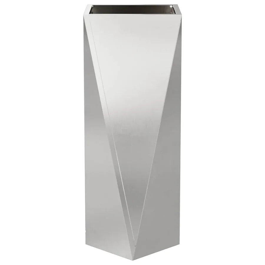 Jardinière 2 pc Argent 30 x 30 x 75 cm Acier inoxydable - 6
