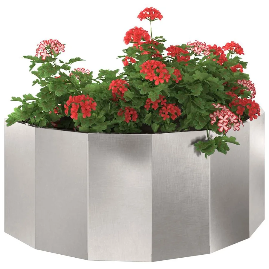 Jardinière Argent 90 x 45 x 35 cm Acier inoxydable - 3