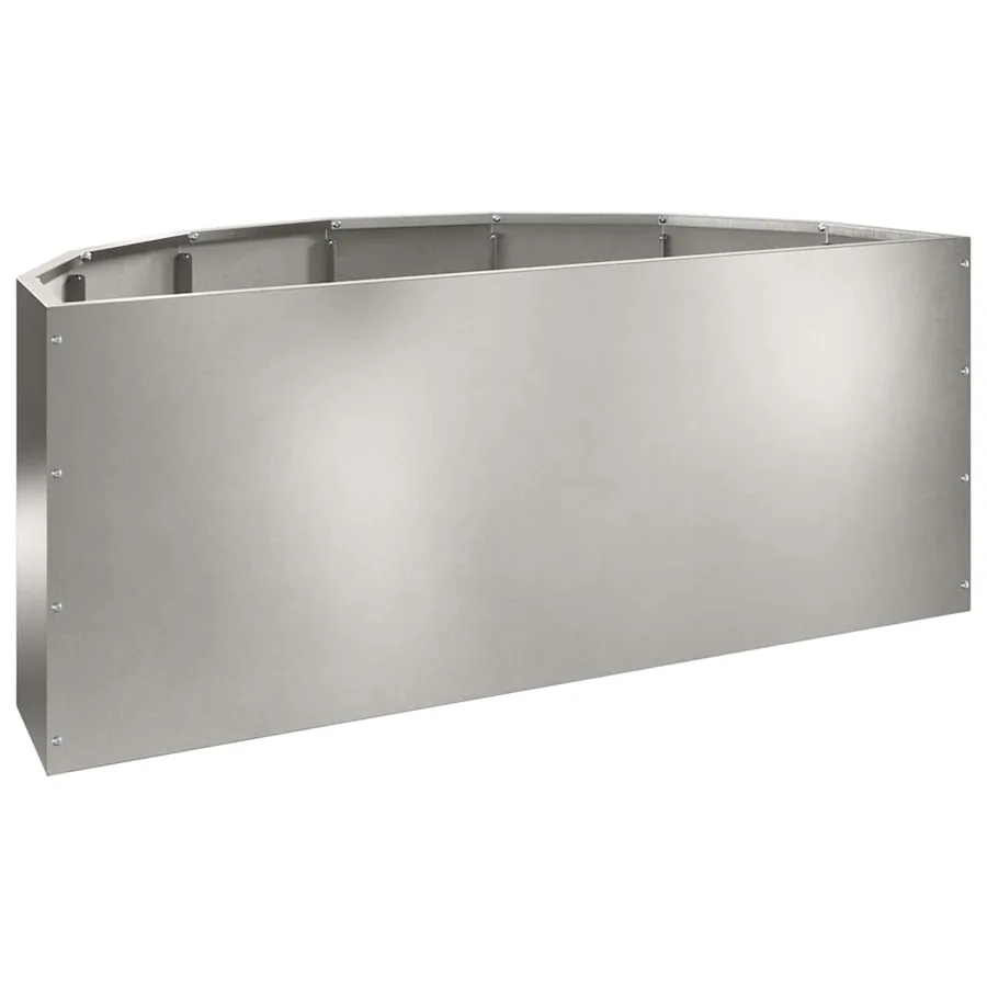 Jardinière Argent 90 x 45 x 35 cm Acier inoxydable - 7