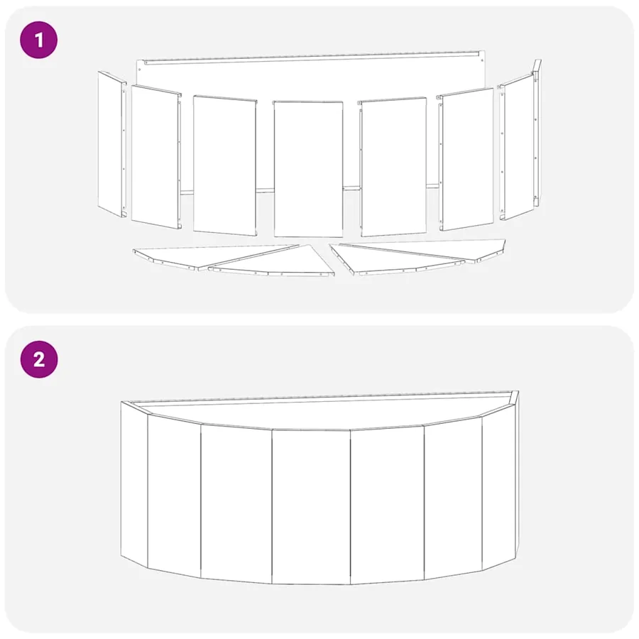 Jardinière Argent 90 x 45 x 35 cm Acier inoxydable - 8