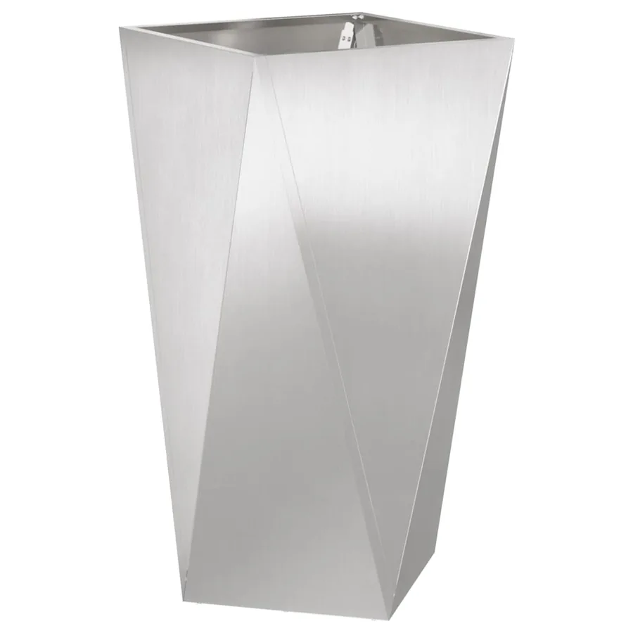 Jardinière 2 pc Argent 40 x 40 x 75 cm Acier inoxydable - 5