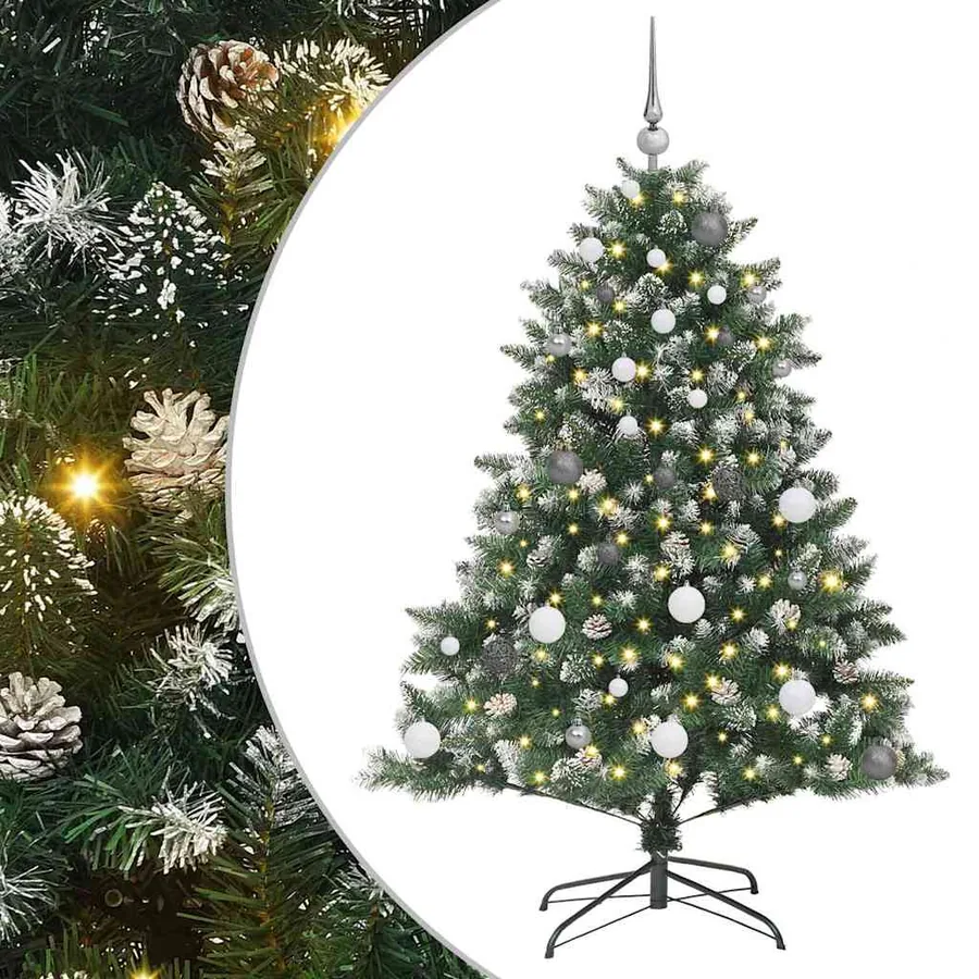 Sapin de Noël artificiel Vert 150 cm PVC, plastique et acier - 2