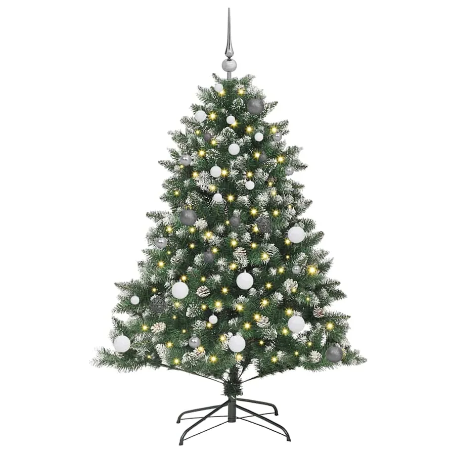 Sapin de Noël artificiel Vert 150 cm PVC, plastique et acier - 3