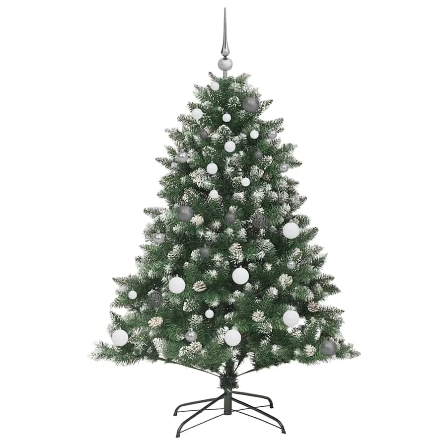 Sapin de Noël artificiel Vert 150 cm PVC, plastique et acier - 4