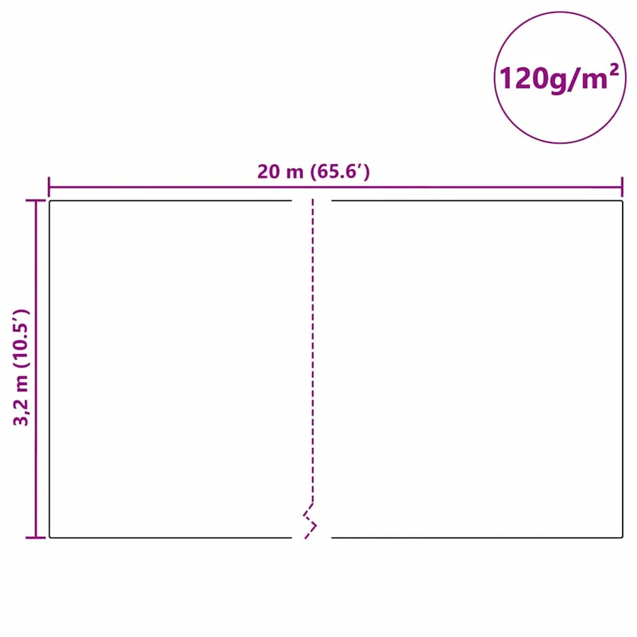Fleece de protection des plantes contre le gel Beige 20 x 3,2 m - 12