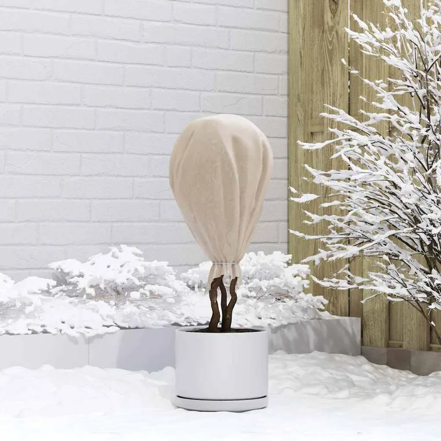Fleece de protection des plantes contre le gel Beige 20 x 1,6 m - 4