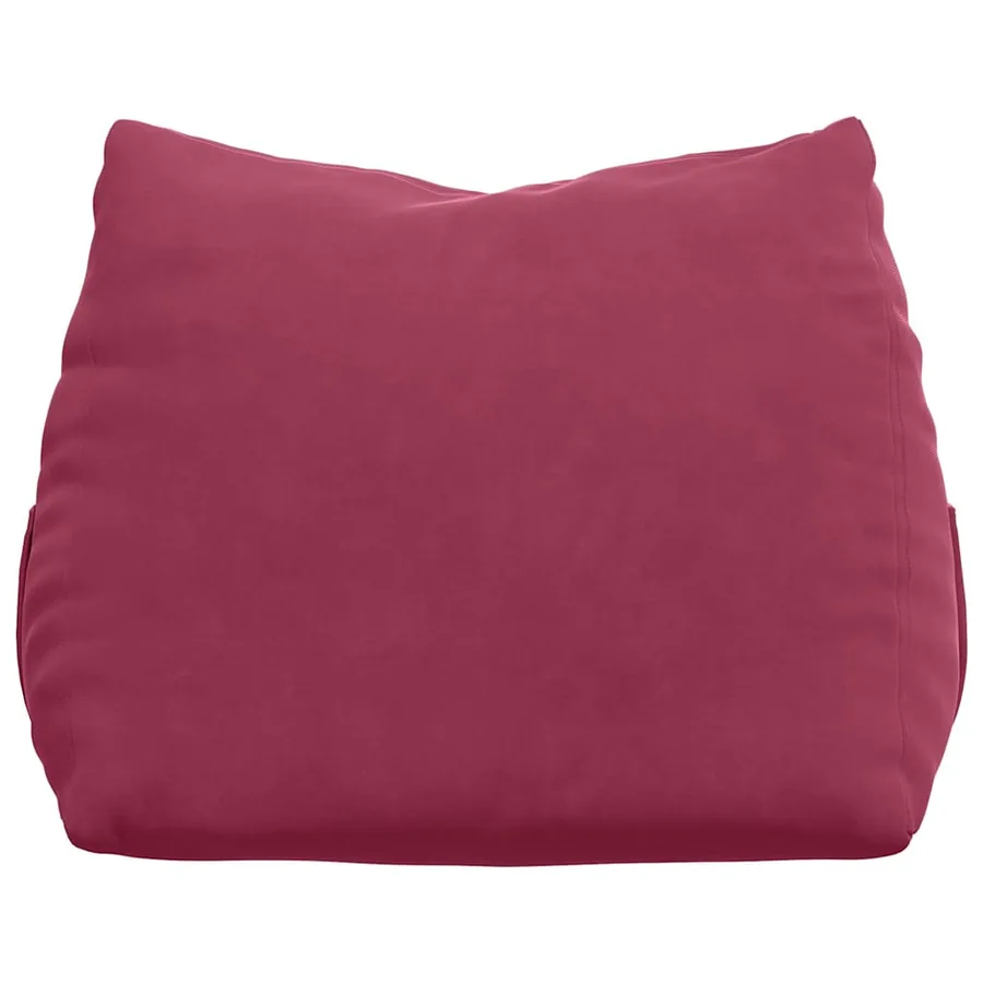 Coussin de Dos Bordeaux 45 x 20 x 35 cm Tissu en velours côtelé - 6