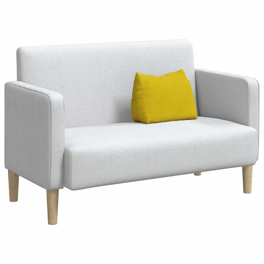 Coussin de Dos Jaune 45 x 20 x 35 cm Tissu en velours côtelé - 3