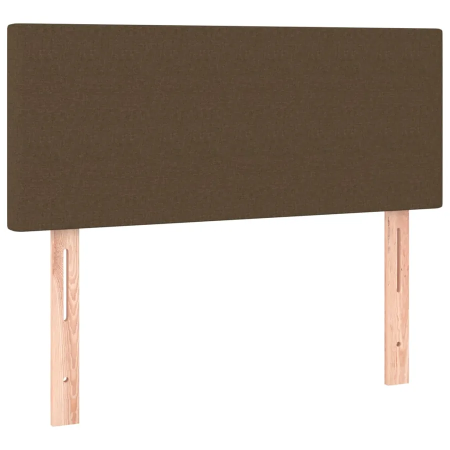 Sommier à lattes de lit avec matelas Marron foncé 100x200 cm - 6
