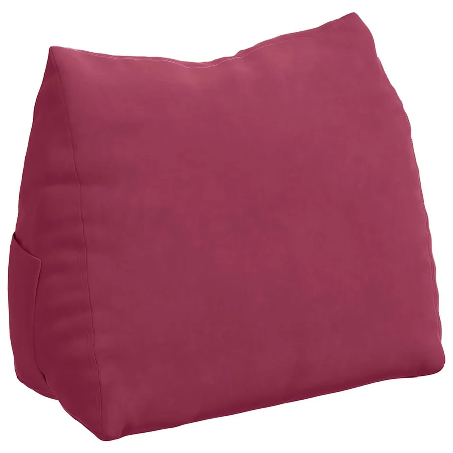 Coussin de Dos Bordeaux 60 x 20 x 50 cm Tissu en velours côtelé - 2