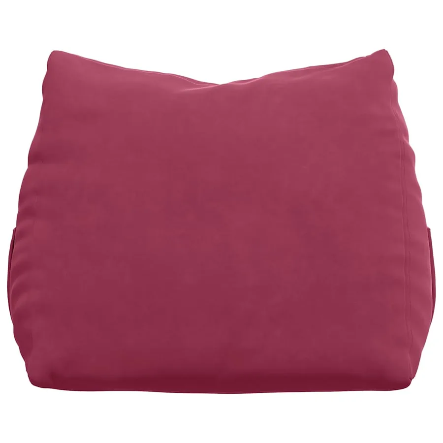 Coussin de Dos Bordeaux 60 x 20 x 50 cm Tissu en velours côtelé - 6