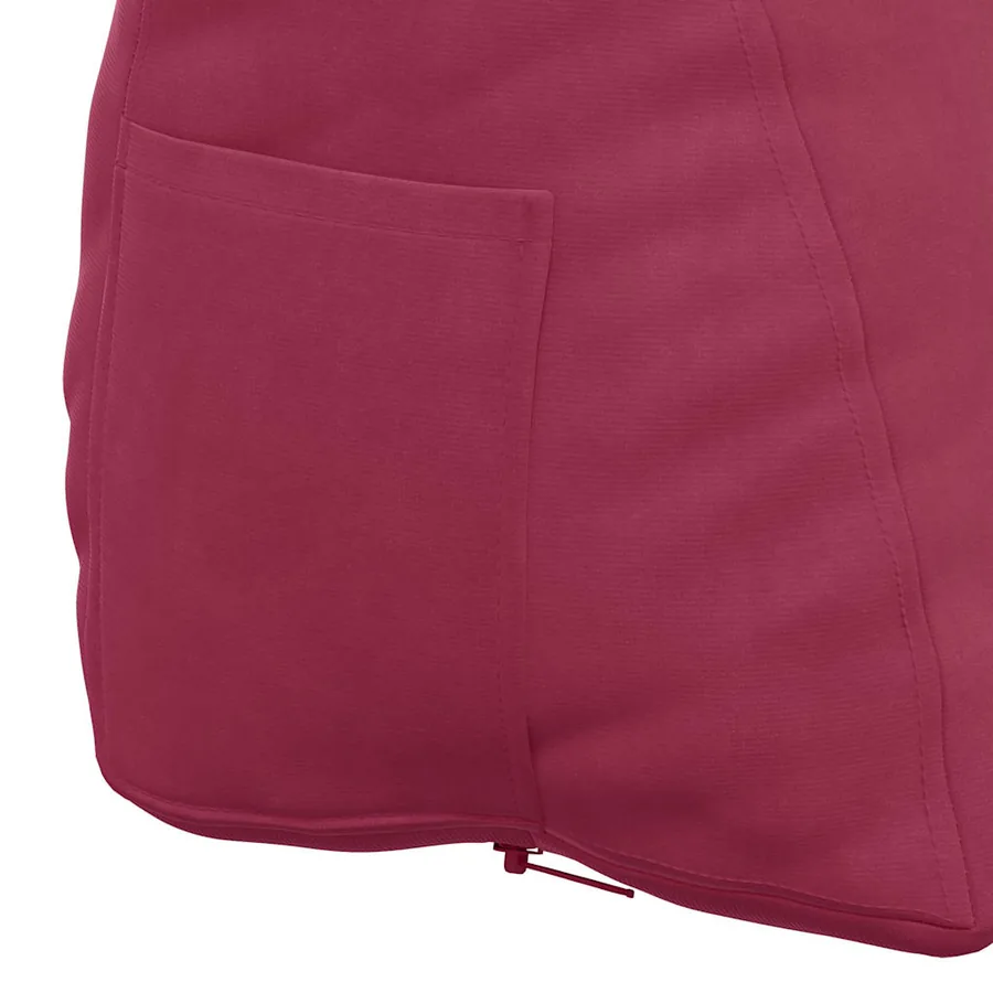 Coussin de Dos Bordeaux 60 x 20 x 50 cm Tissu en velours côtelé - 9