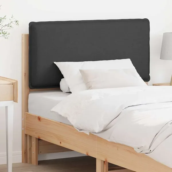 Tête de lit capitonnée Gris Naturel et Foncé 80 cm Pin massif