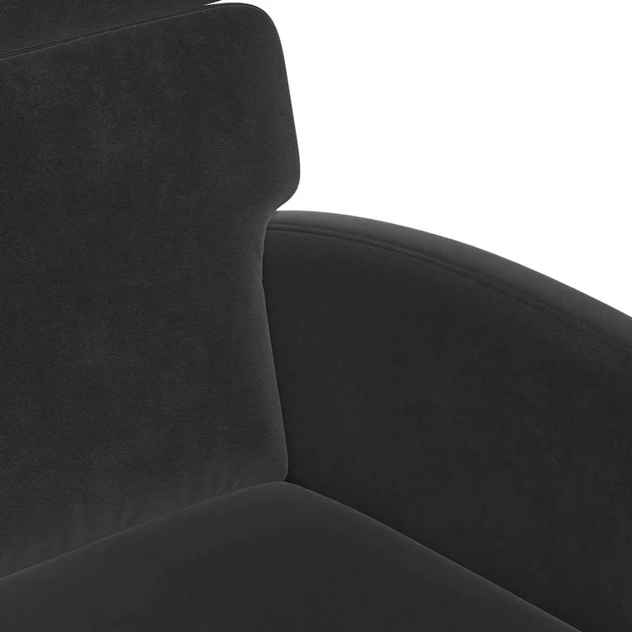 Chaises de Salle à Manger avec Roues 2 pcs Noir 58 x 65 x 98 cm - 7