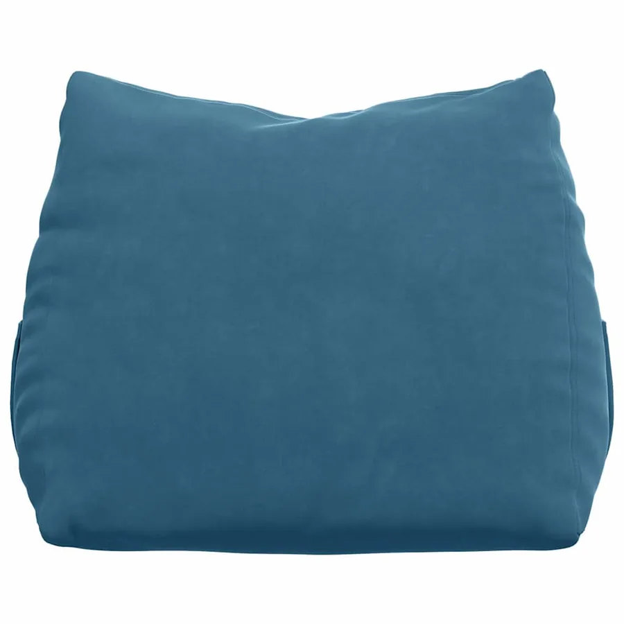 Coussin de Dos Bleu 60 x 20 x 50 cm Tissu en velours côtelé - 6