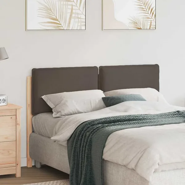 Tête de lit capitonnée Gris Naturel et Clair 120 cm Pin massif