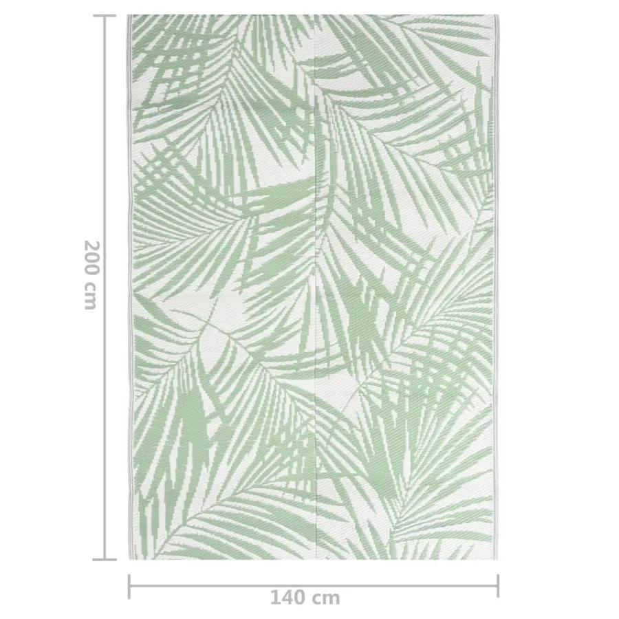 Tapis d'extérieur ARAKIL Vert 140x200 cm PP - 7
