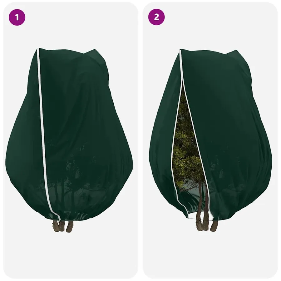 Couvercles de Fleece de Protection Anti-Gel pour Plantes Vert - 9