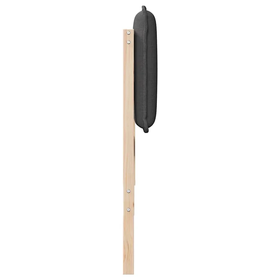Tête de lit capitonnée Gris Naturel et Foncé 120 cm Pin massif - 5