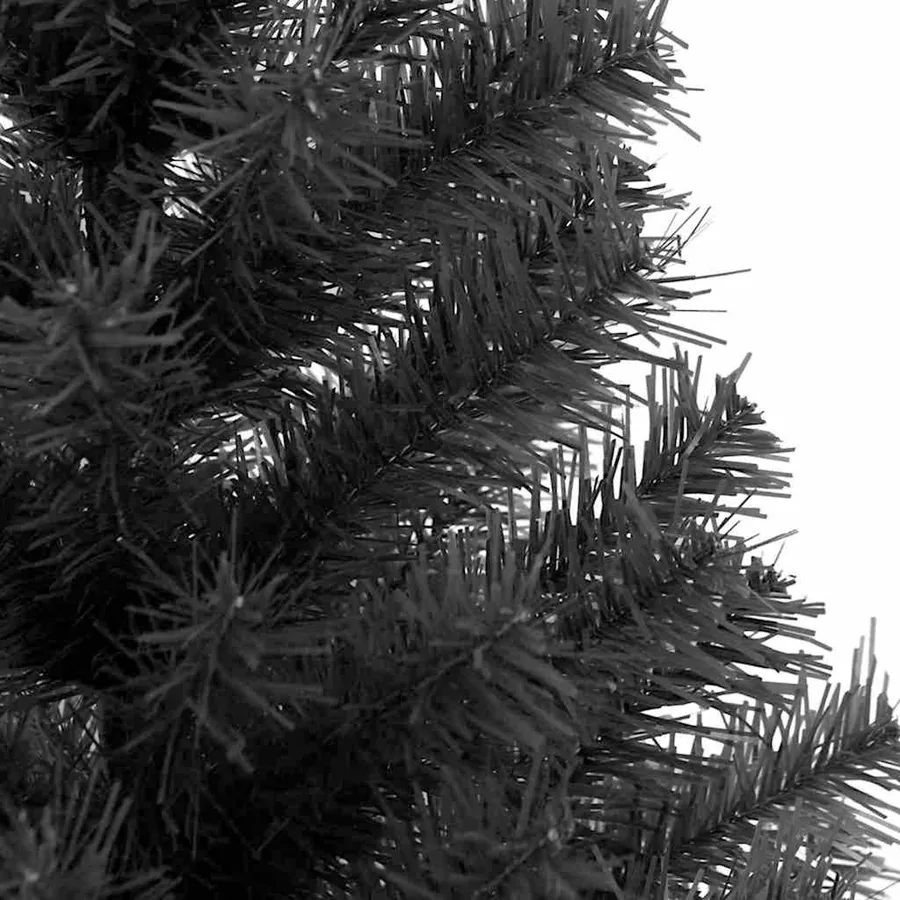 Sapin de Noël avec 300 LED avec support Noir 180 cm PVC - 7
