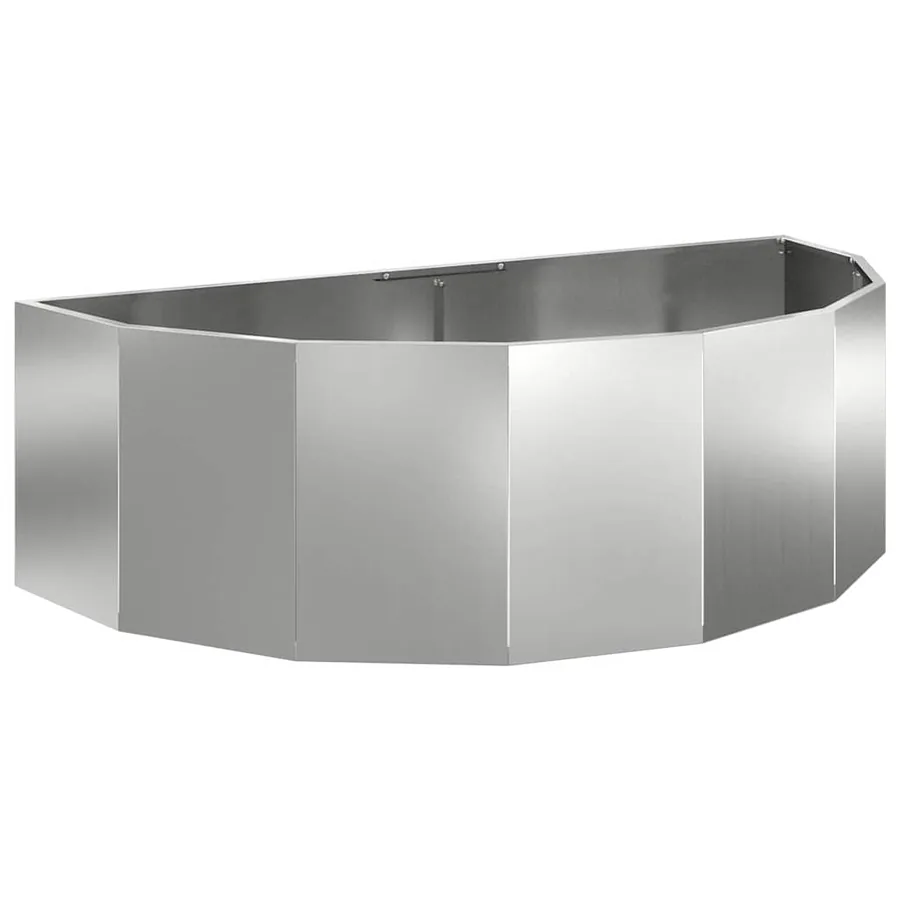 Jardinière Argent 120 x 60 x 35 cm Acier galvanisé - 2