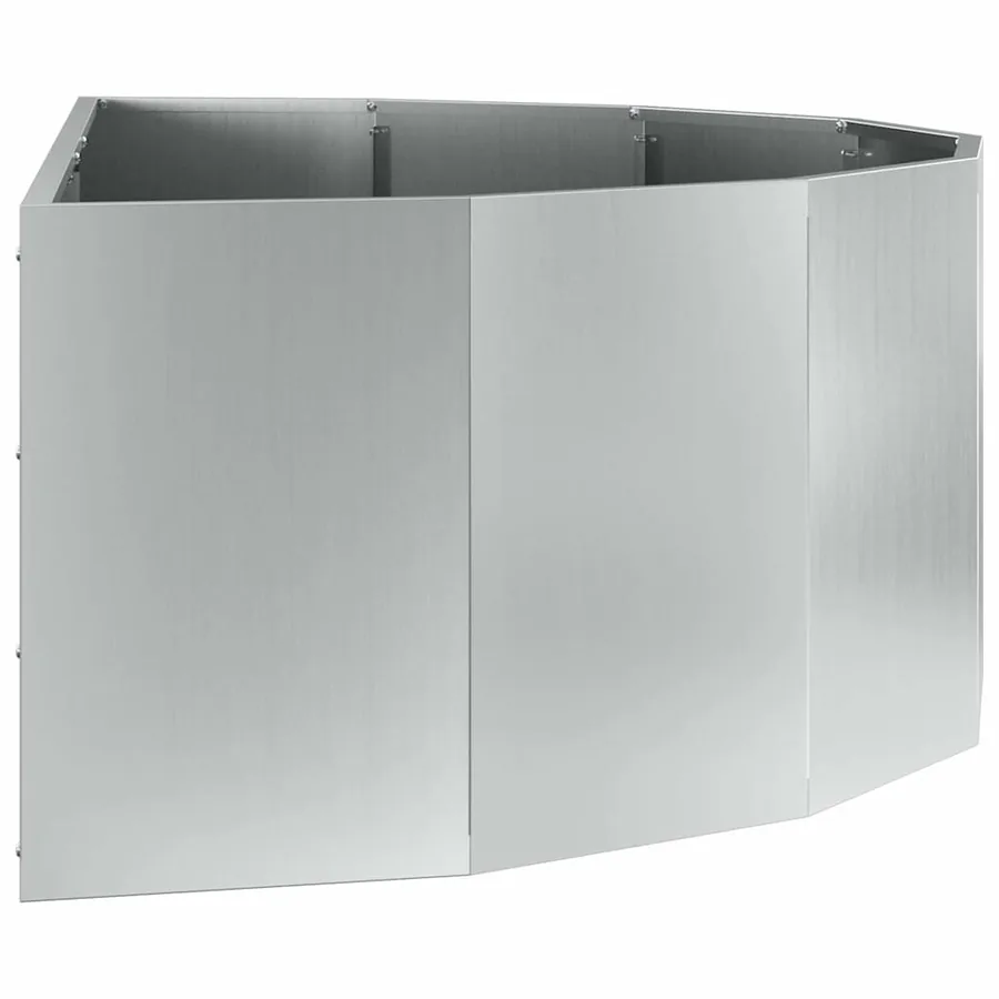 Jardinière Argent 120 x 60 x 35 cm Acier galvanisé - 6
