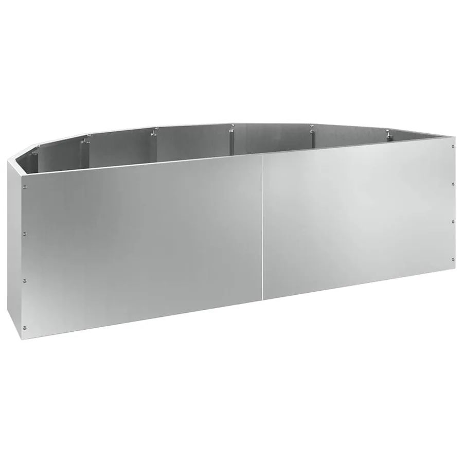 Jardinière Argent 120 x 60 x 35 cm Acier galvanisé - 7