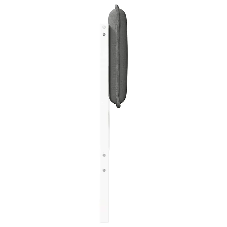 Tête de lit capitonnée Blanc et gris clair 160 cm Pin massif - 5