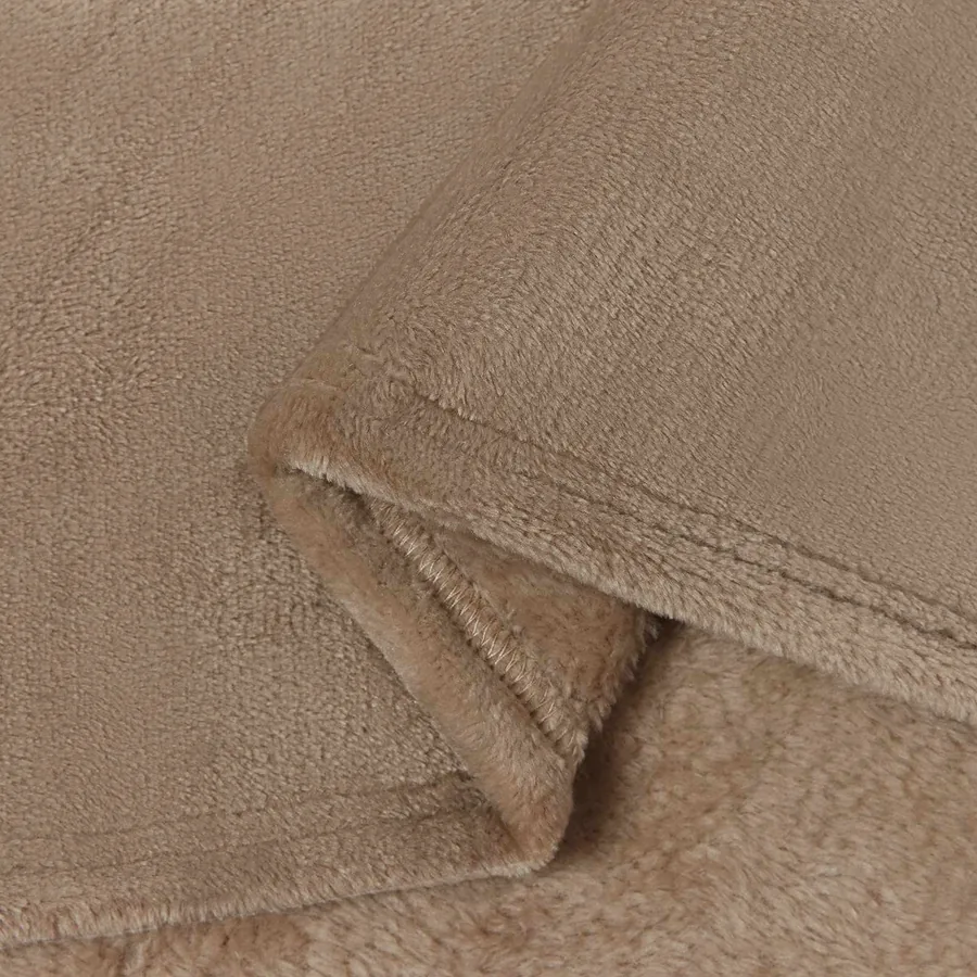 Jeté Camel 220 x 240 cm Toison - 6
