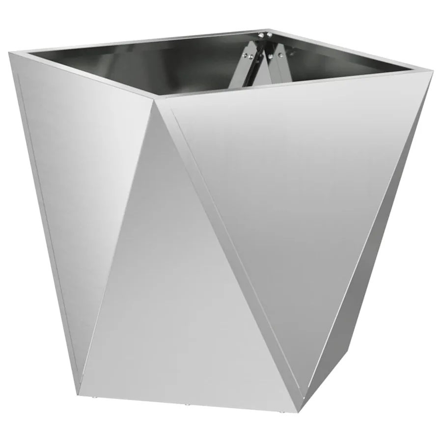 Jardinière Argent 50 x 50 x 50 cm Acier galvanisé - 2