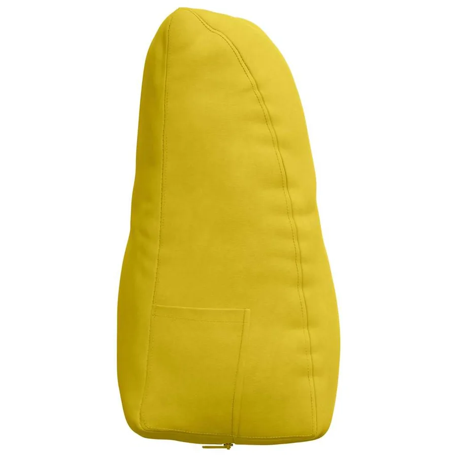 Coussin de Dos Jaune 80 x 24 x 50 cm Velours - 7