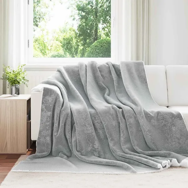 Jeté Gris 240 x 270 cm Toison