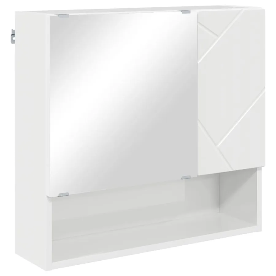 Ensemble de mobilier de salle de bain 5 pcs Blanc brillant - 6