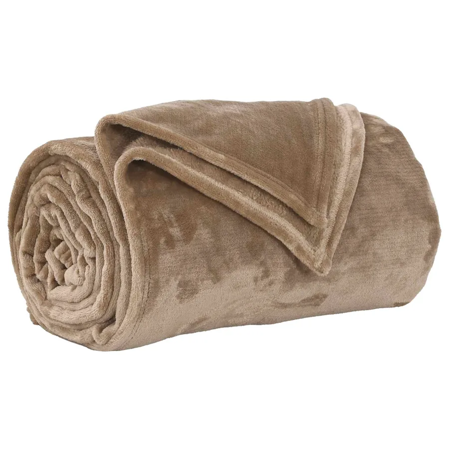Jeté Camel 130 x 150 cm Toison - 2