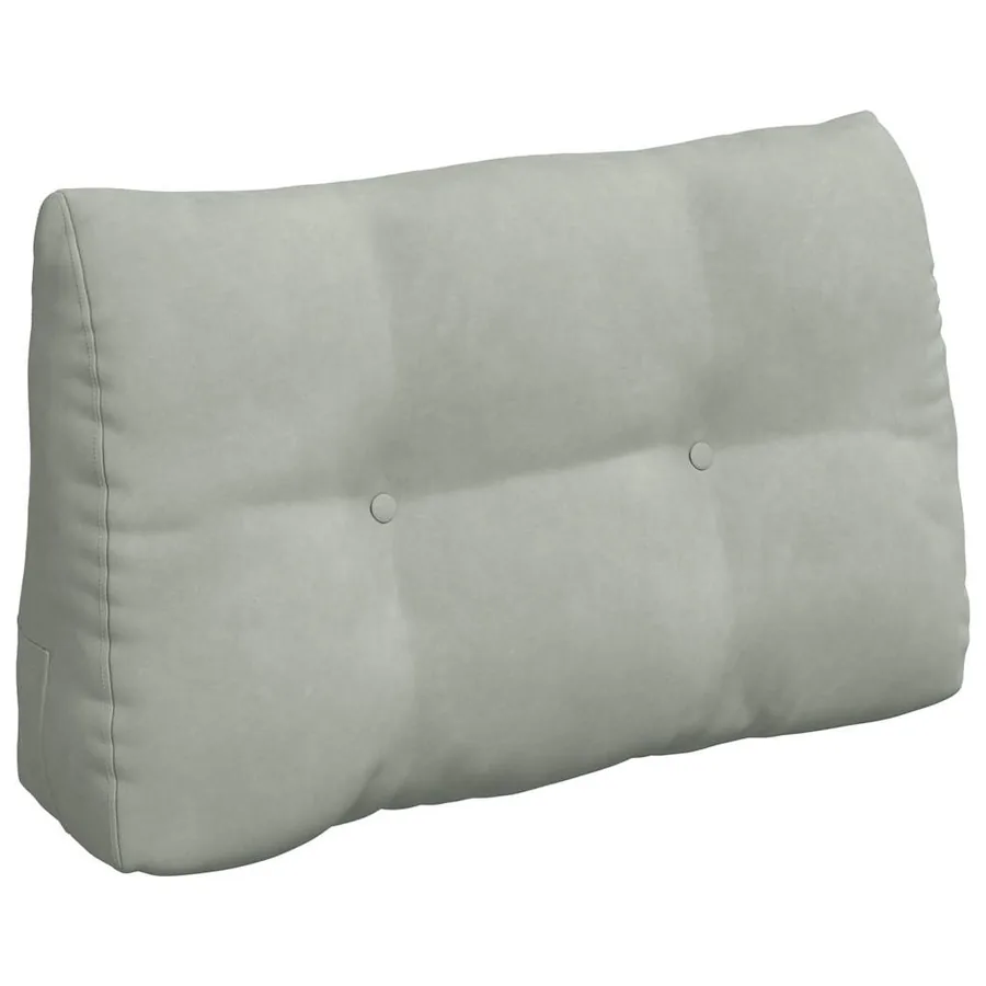 Coussin de Dos Gris clair 80 x 24 x 50 cm Velours - 2